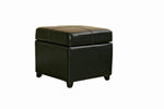 Load image into Gallery viewer, Baxton Studio Full Leather Storage Cube Ottoman
