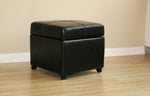 Load image into Gallery viewer, Baxton Studio Full Leather Storage Cube Ottoman
