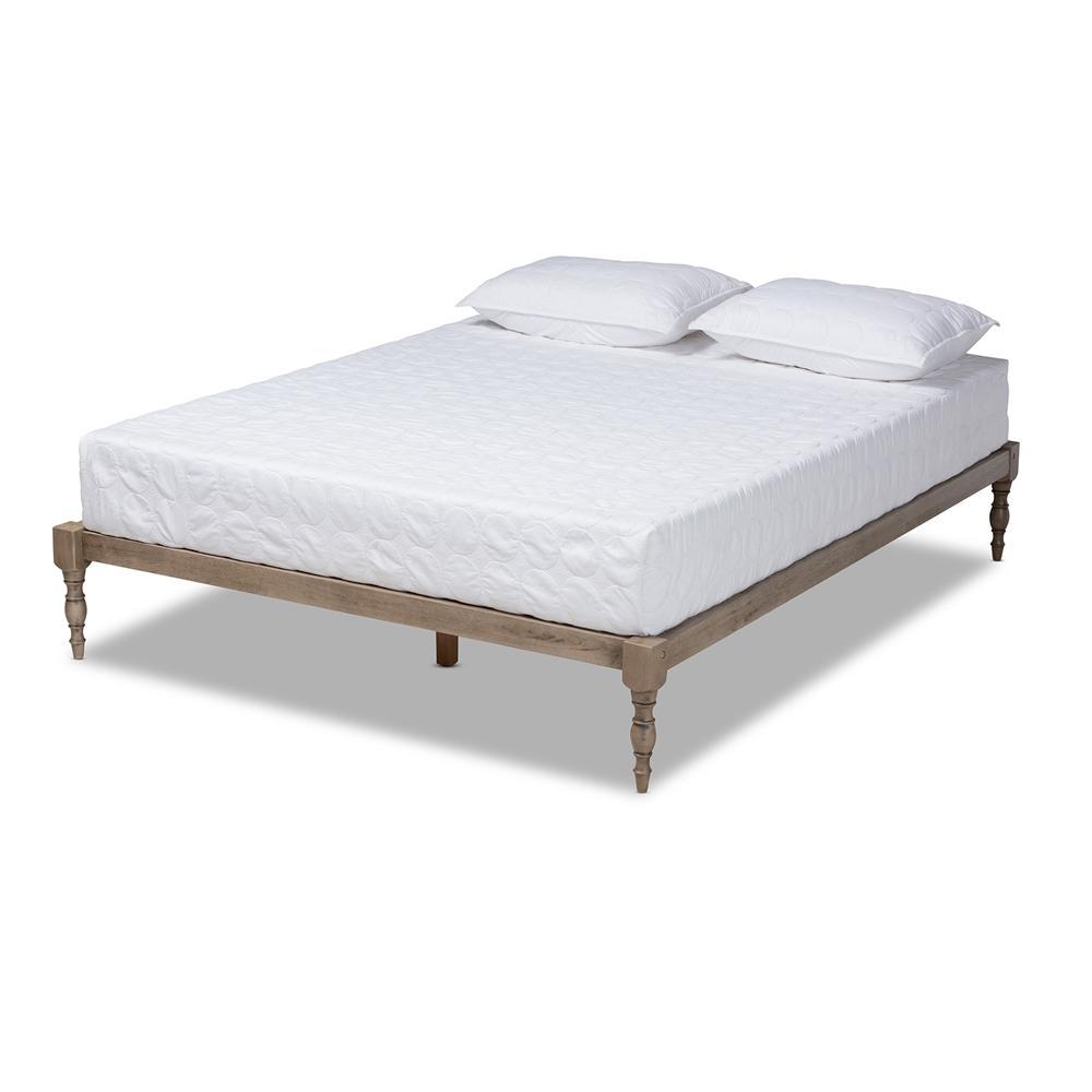 Baxton Studio Iseline Modern And Contemporary Finished Wood Platform Bed