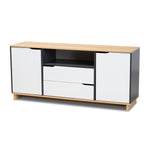 Load image into Gallery viewer, Baxton Studio Reed Mid-Century Modern Multicolor 2-Door Wood Dining Room Sideboard
