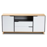 Load image into Gallery viewer, Baxton Studio Reed Mid-Century Modern Multicolor 2-Door Wood Dining Room Sideboard
