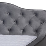 Load image into Gallery viewer, Baxton Studio Freda Transitional and Contemporary Velvet Fabric Upholstered and Button Tufted Daybed
