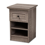 Load image into Gallery viewer, Baxton Studio Dara Traditional Transitional Grey Brown Oak Finished 1-Drawer Wood Nightstand
