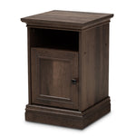 Load image into Gallery viewer, Baxton Studio Nolan Traditional Transitional Hazel Walnut Brown Finished 1-Door Wood Nightstand
