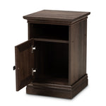 Load image into Gallery viewer, Baxton Studio Nolan Traditional Transitional Hazel Walnut Brown Finished 1-Door Wood Nightstand
