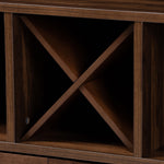 Load image into Gallery viewer, Baxton Studio Carrie Transitional Farmhouse Walnut Brown Finished Wood Wine Storage Cabinet
