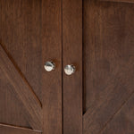 Load image into Gallery viewer, Baxton Studio Carrie Transitional Farmhouse Walnut Brown Finished Wood Wine Storage Cabinet
