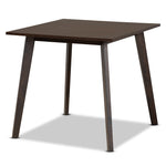 Load image into Gallery viewer, Baxton Studio Britte Mid-Century Modern Dark Oak Brown Finished Square Wood Dining Table
