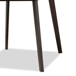 Load image into Gallery viewer, BAXTON STUDIO BRITTE MID-CENTURY MODERN DARK OAK BROWN FINISHED SQUARE WOOD DINING TABLE
