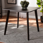 Load image into Gallery viewer, Baxton Studio Britte Mid-Century Modern Dark Oak Brown Finished Square Wood Dining Table
