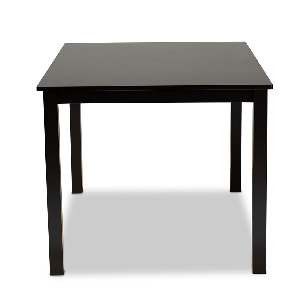 BAXTON STUDIO EVELINE MODERN AND CONTEMPORARY ESPRESSO BROWN FINISHED RECTANGULAR WOOD DINING TABLE