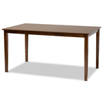 Load image into Gallery viewer, Baxton Studio Eveline Modern And Contemporary Walnut Brown Finished Rectangular Wood Dining Table
