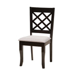 Load image into Gallery viewer, Baxton Studio Jana Modern Grey Fabric And Espresso Brown Finished Wood 7-Piece Dining Set
