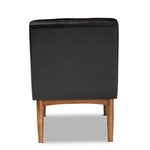 Load image into Gallery viewer, Baxton Studio Arvid Mid-Century Modern Dark Brown Faux Leather Upholstered Wood Dining Chair
