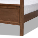 Load image into Gallery viewer, Baxton Studio Veronica Modern And Contemporary Walnut Brown Finished Wood King Size Platform Canopy Bed
