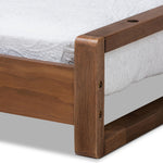 Load image into Gallery viewer, Baxton Studio Klara Modern And Contemporary Walnut Finished Wood Expandable Twin Size To King Size Bed Frame
