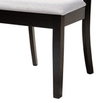 Load image into Gallery viewer, Baxton Studio Brooke Modern Grey Fabric And Dark Brown Finished Wood 5-Piece Dining Set
