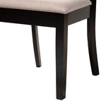 Load image into Gallery viewer, Baxton Studio Brooke Modern Beige Fabric And Dark Brown Finished Wood 5-Piece Dining Set
