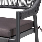 Load image into Gallery viewer, Baxton Studio Wendell Modern And Contemporary Grey Finished Rope And Metal Outdoor Dining Chair
