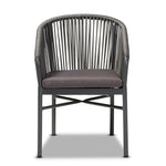 Load image into Gallery viewer, Baxton Studio Marcus Modern And Contemporary Grey Finished Rope And Metal Outdoor Dining Chair
