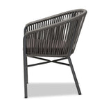 Load image into Gallery viewer, Baxton Studio Marcus Modern And Contemporary Grey Finished Rope And Metal Outdoor Dining Chair
