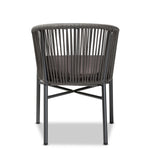 Load image into Gallery viewer, Baxton Studio Marcus Modern And Contemporary Grey Finished Rope And Metal Outdoor Dining Chair
