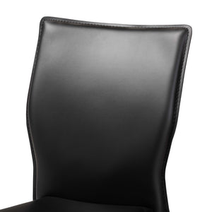 Baxton Studio Heidi Modern And Contemporary Black Faux Leather Upholstered 4-Piece Dining Chair Set