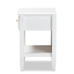 Load image into Gallery viewer, Baxton Studio Naomi Classic And Transitional White Finished Wood 1-Drawer Bedroom Nightstand
