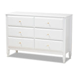 Load image into Gallery viewer, Baxton Studio Naomi Classic And Transitional White Finished Wood 6-Drawer Bedroom Dresser
