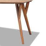 Load image into Gallery viewer, BAXTON STUDIO SAHAR MID-CENTURY MODERN TRANSITIONAL WALNUT BROWN FINISHED WOOD DINING TABLE
