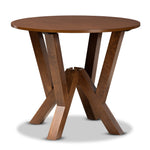 Load image into Gallery viewer, Baxton Studio Irene Modern And Contemporary Walnut Brown Finished 35-Inch-Wide Round Wood Dining Table
