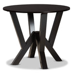 Load image into Gallery viewer, Baxton Studio Irene Modern And Contemporary Dark Brown Finished 35-Inch-Wide Round Wood Dining Table
