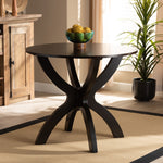 Load image into Gallery viewer, Baxton Studio Tilde Modern And Contemporary Dark Brown Finished 35-Inch-Wide Round Wood Dining Table
