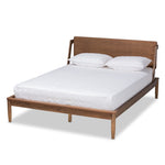 Load image into Gallery viewer, Baxton Studio Sadler Mid-Century Modern Finished Wood Platform Bed
