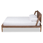 Load image into Gallery viewer, Baxton Studio Sadler Mid-Century Modern Finished Wood Platform Bed
