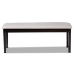 Load image into Gallery viewer, Baxton Studio Teresa Modern And Contemporary Transitional Grey Fabric Upholstered And Dark Brown Finished Wood Dining Bench
