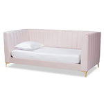 Load image into Gallery viewer, Baxton Studio Oksana Modern Contemporary Glam and Luxe Velvet Fabric Upholstered and Finished Daybed
