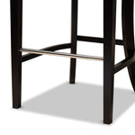 Load image into Gallery viewer, BAXTON STUDIO ALDON MODERN AND CONTEMPORARY GREY FABRIC UPHOLSTERED AND DARK BROWN FINISHED WOOD 2-PIECE BAR STOOL SET
