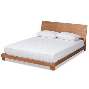 Baxton Studio Haines Modern and Contemporary Finished Wood Platform Bed