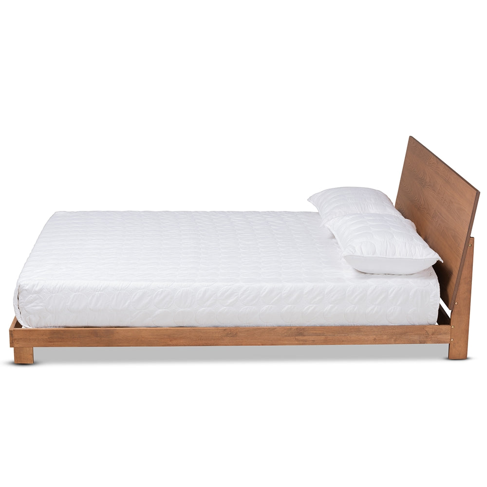 Baxton Studio Haines Modern and Contemporary Finished Wood Platform Bed