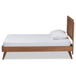 Load image into Gallery viewer, Baxton Studio Michi Modern And Contemporary Ash Walnut Finished Wood Twin Size Bed
