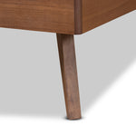 Load image into Gallery viewer, Baxton Studio Michi Modern And Contemporary Ash Walnut Finished Wood Twin Size Bed
