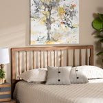 Load image into Gallery viewer, Baxton Studio Valin Modern And Contemporary Ash Walnut Finished Wood Full Size Headboard
