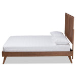 Load image into Gallery viewer, Baxton Studio Saki Mid-Century Modern Finished Wood Platform Bed
