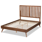 Load image into Gallery viewer, Baxton Studio Saki Mid-Century Modern Finished Wood Platform Bed
