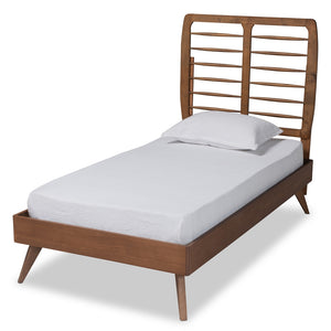 Baxton Studio Yana Mid-Century Modern Finished Wood Platform Bed