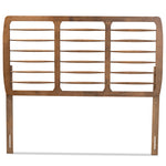 Load image into Gallery viewer, Baxton Studio Carolyn Mid-Century Modern Ash Walnut Finished Wood Full Size Headboard
