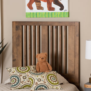 Baxton Studio Harena Modern And Contemporary Transitional Ash Walnut Finished Wood Twin Size Headboard