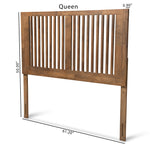 Load image into Gallery viewer, Baxton Studio Harena Modern And Contemporary Transitional Ash Walnut Finished Wood King Size Headboard
