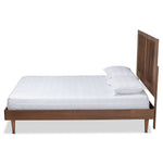 Load image into Gallery viewer, Baxton Studio Kioshi Mid-Century Modern Transitional Ash Walnut Finished Wood Platform Bed
